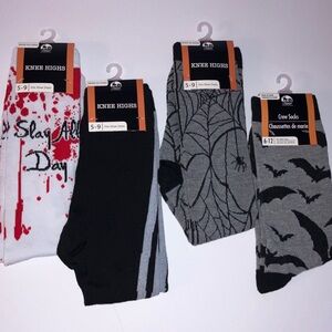 Spooky Halloween‎ Knee High and Crew Socks Set